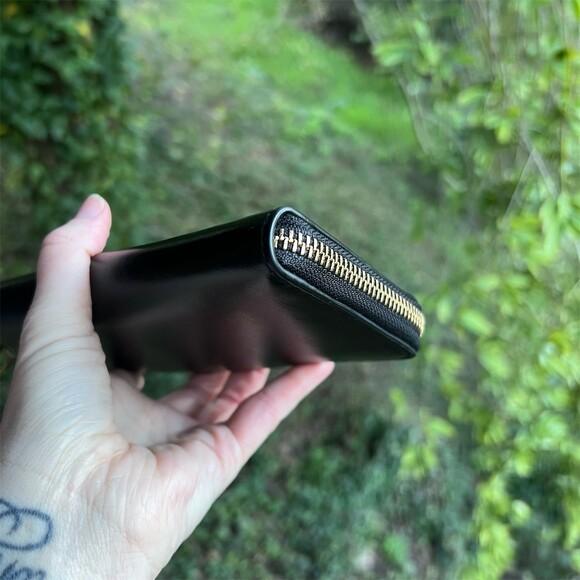 COACH Long Zip-Around Wallet Smooth Leather AUTHENTIC - Picture 9 of 11